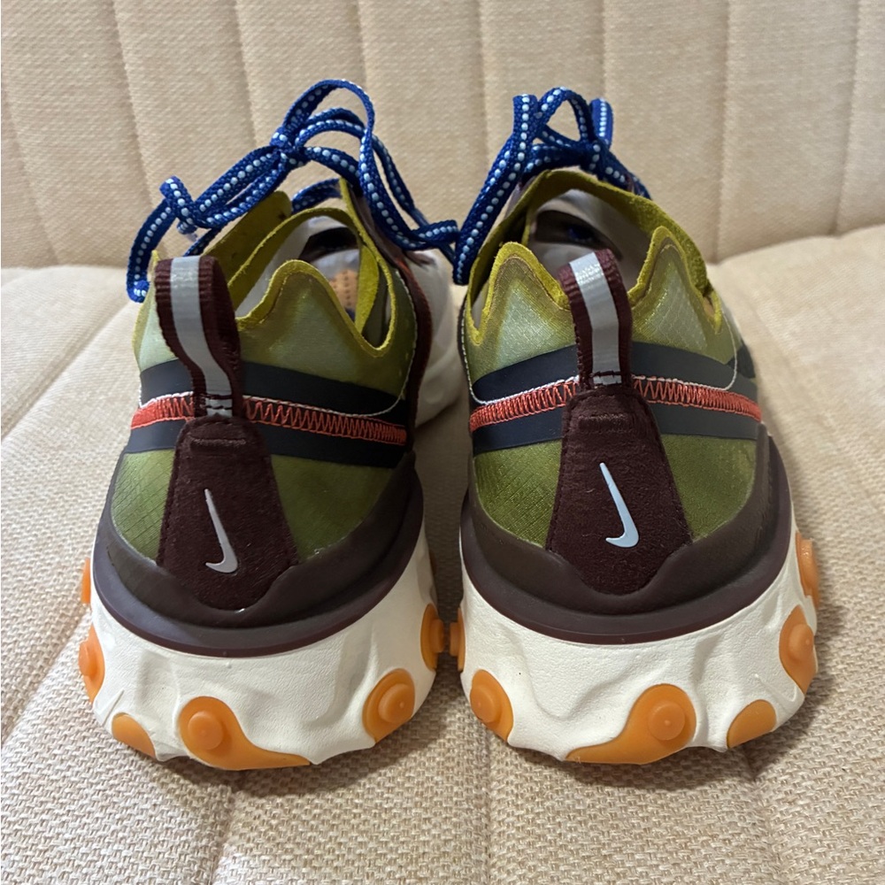 Nike Athletic Shoes - Olive, Blue, and Orange - Picture 3 of 9